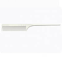Расческа JRL с мелкими зубчиками для идеально ровных волос белая, 21,5 см (JRL-101)