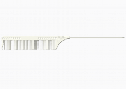 Гребінець JRL з металевим хвостиком білий, 22,5 cм (JRL-102)