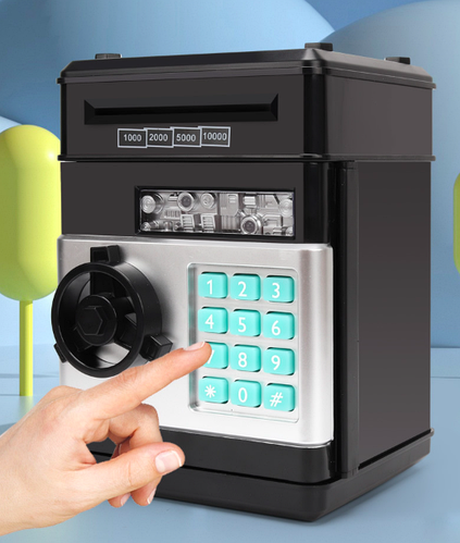 Детская электронная копилка-сейф NUMBER BANK с кодовым замком и ...