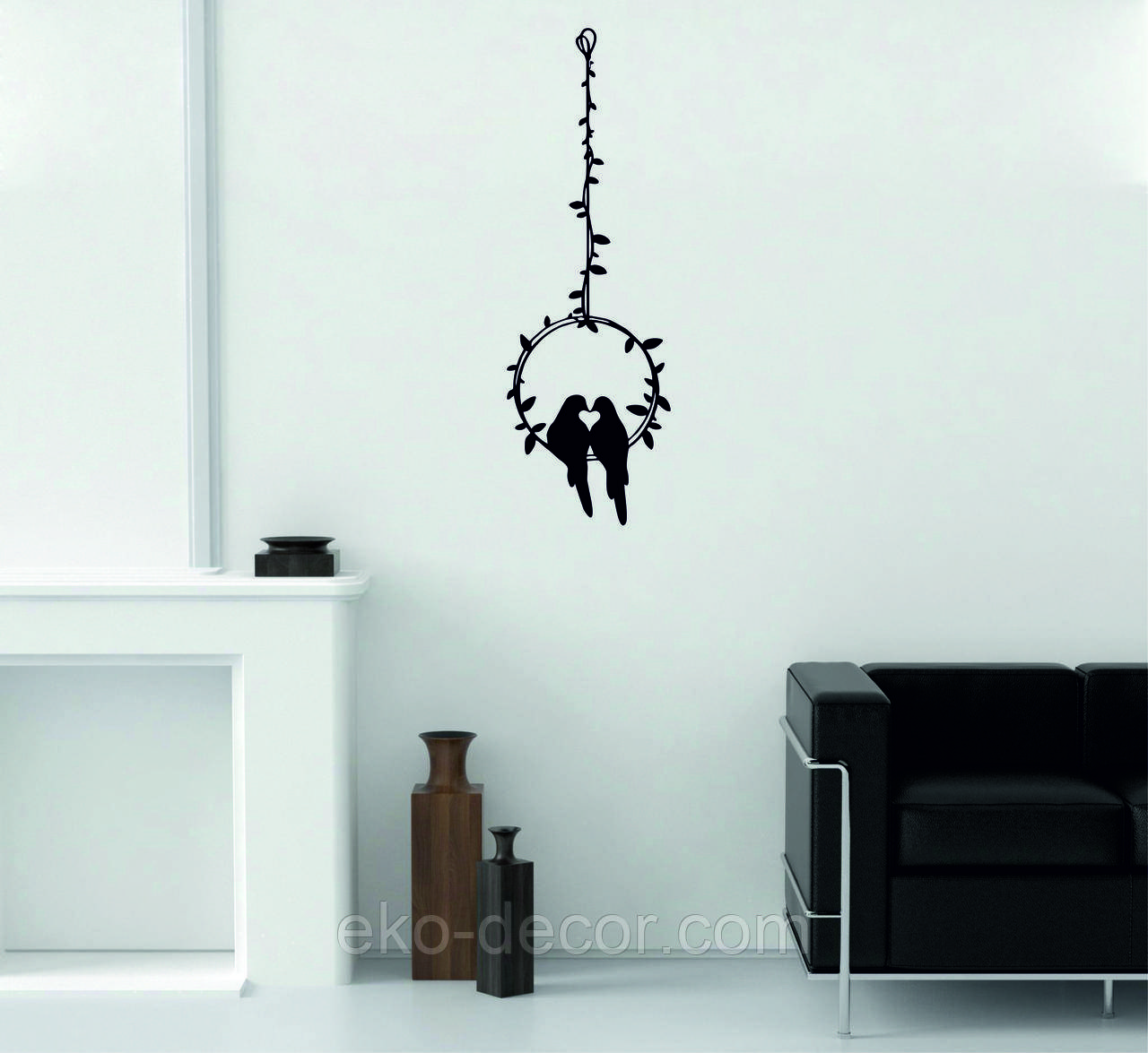 Декоративне настінне Панно «Дві пташки», Декор на стіну, фото 1