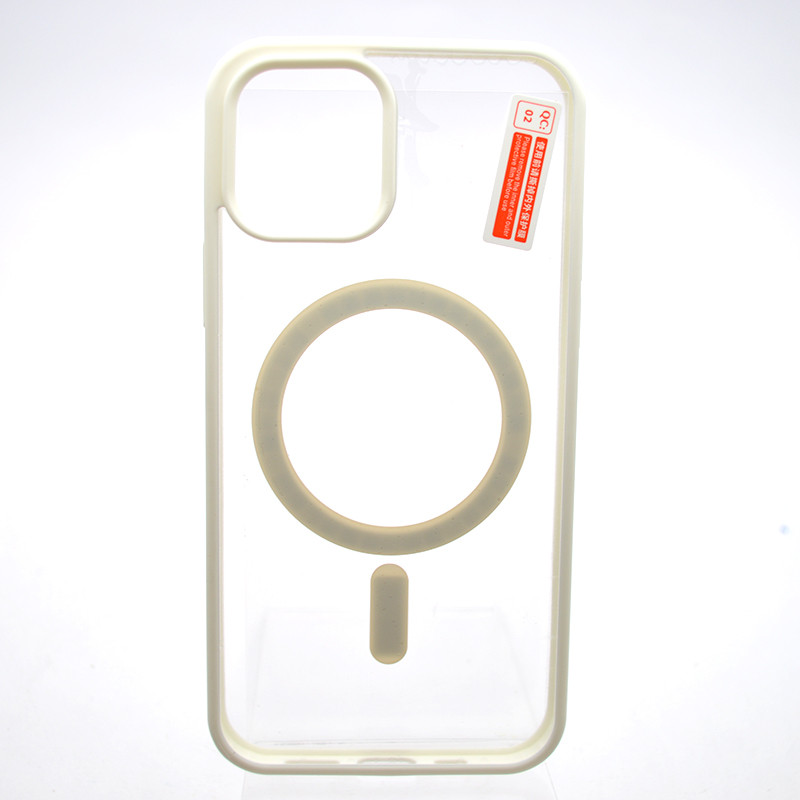 Чехол накладка с MagSafe Clear Case Magnetic для Apple iPhone 12 Pro White, фото 1