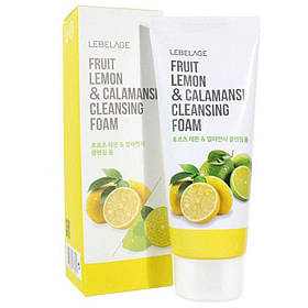 Пінка для вмивання з лимоном і каламансі Lebelage Fruit Lemon&Calamansi Cleansing Foam 100 мл