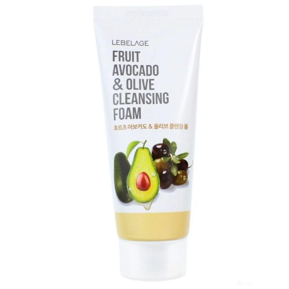 Пінка для вмивання з екстрактом авокадо та оливок Lebelage Fruit Avocado&Olive Cleansing Foam 100 мл
