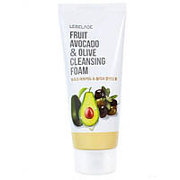 Пенка для умывания с экстрактом авокадо и оливок Lebelage Fruit Avocado&Olive Cleansing Foam, 100 мл
