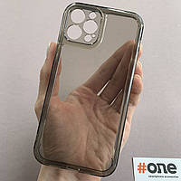 Чехол для Apple iPhone 12 Pro прозрачный силиконовый чехол на телефон айфон 12 про серый k8q