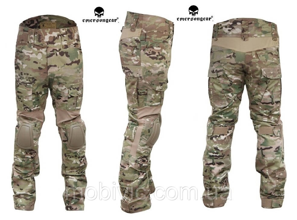 Тактичні штани Emersongear Combat (весна-літо), наколінники — Оригінал XL