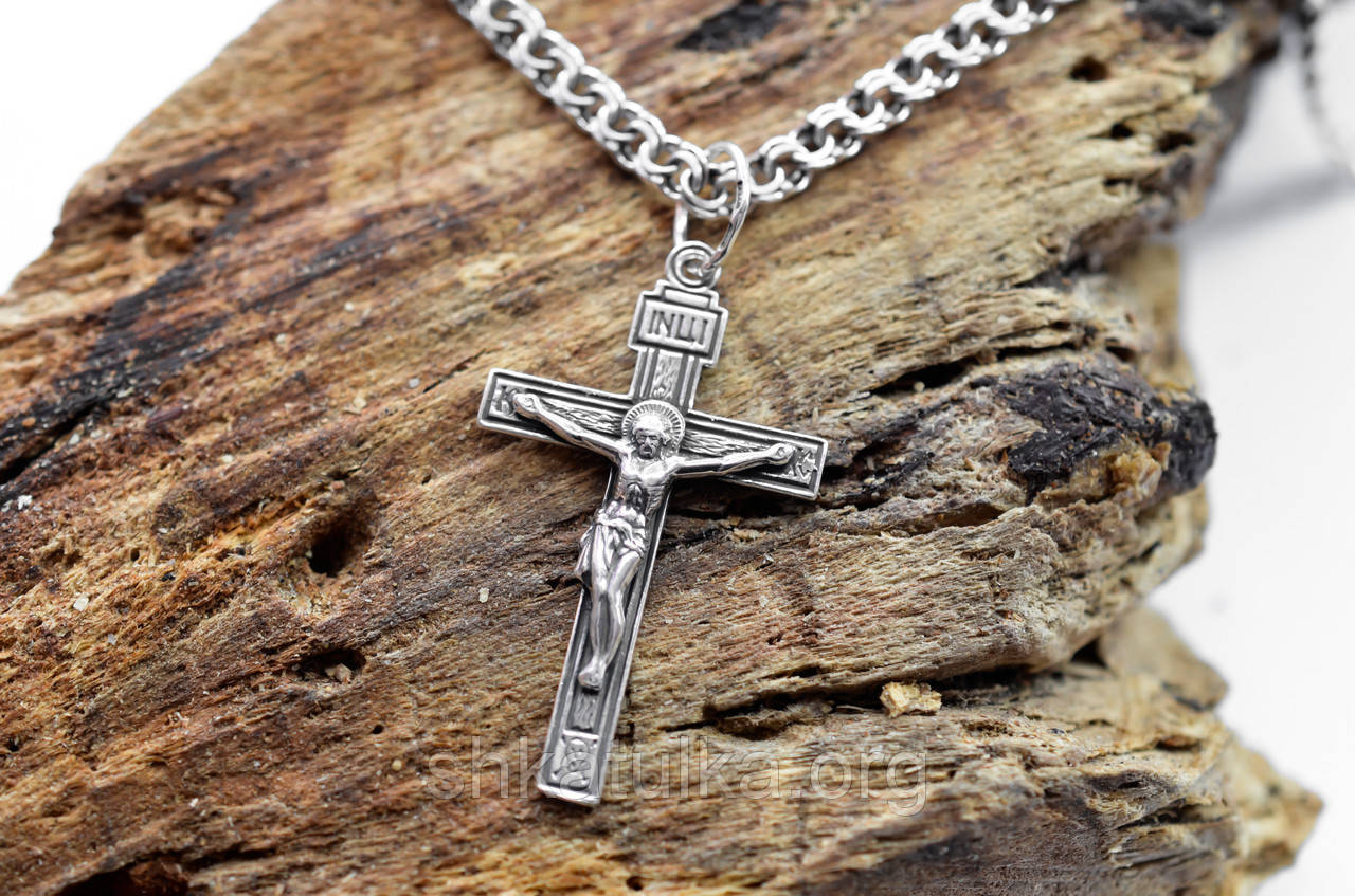 Срібний хрест 925 проби Кр34ч