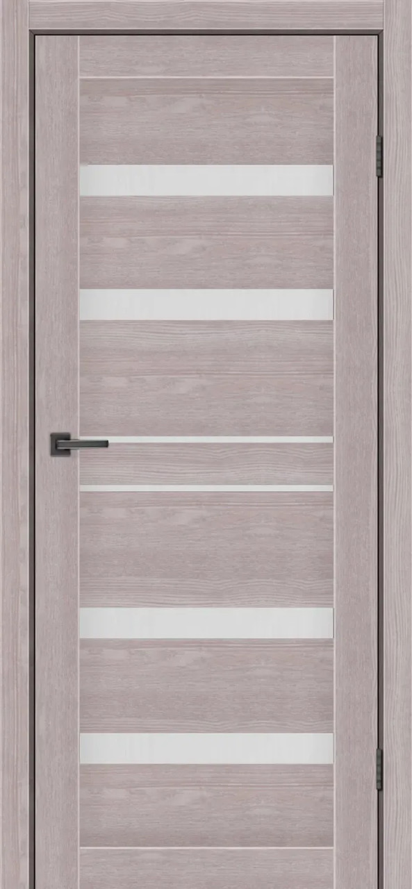 Двері міжкімнатні MSDoors Georgia Дуб сірий (зі склом сатин), фото 1