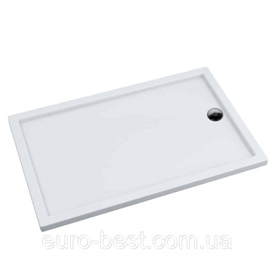 Душовий піддон Schedpol Corrina 160x90 прямокутний Stonicryl білий 3.0255