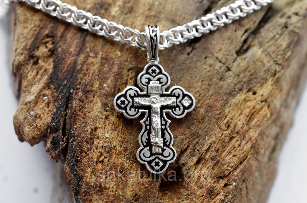 Срібний хрест 925 проби Кр110
