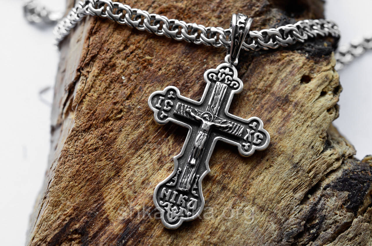 Срібний хрест 925 проби Кр113ч