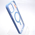 Чохол накладка з MagSafe Clear Case Magnetic для Apple iPhone 12 Pro Max Sierra blue, фото 3
