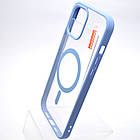 Чохол накладка з MagSafe Clear Case Magnetic для Apple iPhone 12 Pro Max Sierra blue, фото 4