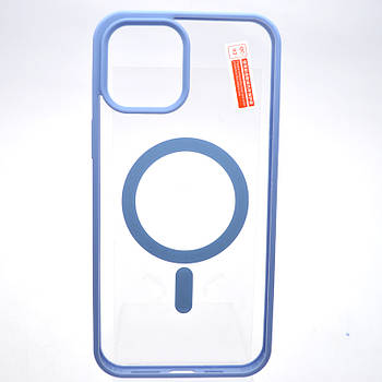 Чохол накладка з MagSafe Clear Case Magnetic для Apple iPhone 12 Pro Max Sierra blue