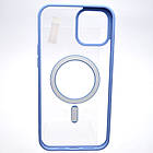 Чохол накладка з MagSafe Clear Case Magnetic для Apple iPhone 12 Pro Max Sierra blue, фото 5