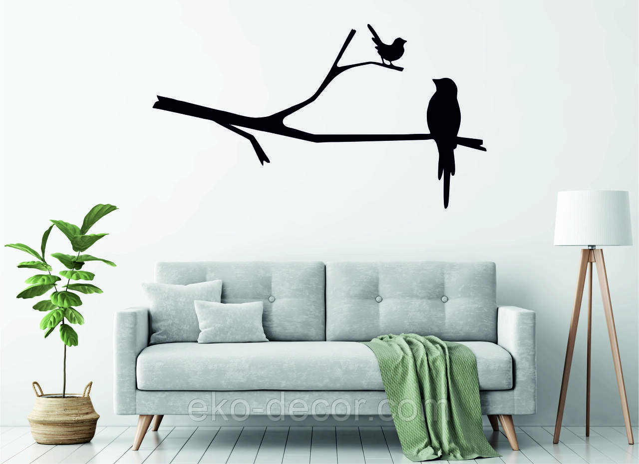 Декоративне настінне Панно «Пташка на гілці», Декор на стіну, фото 1