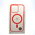 Чохол накладка з MagSafe Clear Case Magnetic для Apple iPhone 12 Pro Max Red, фото 2