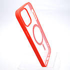 Чохол накладка з MagSafe Clear Case Magnetic для Apple iPhone 12 Pro Max Red, фото 3