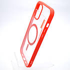 Чохол накладка з MagSafe Clear Case Magnetic для Apple iPhone 12 Pro Max Red, фото 4