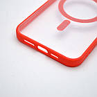 Чохол накладка з MagSafe Clear Case Magnetic для Apple iPhone 12 Pro Max Red, фото 6