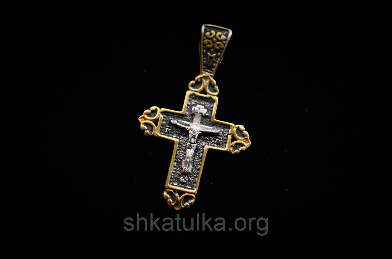 Срібний хрест 925 проби Кр143п