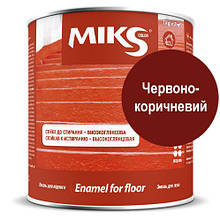 Фарба для підлоги Miks color Червоно-коричневий 0,9 кг