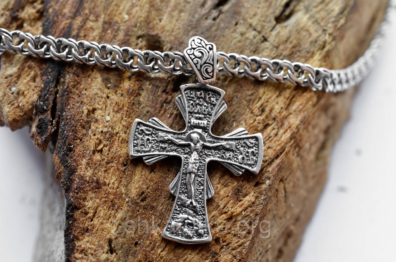 Срібний хрест 925 проби Кр148ч