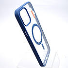 Чохол накладка з MagSafe Clear Case Magnetic для Apple iPhone 12 Pro Max Navy blue, фото 3
