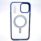Чохол накладка з MagSafe Clear Case Magnetic для Apple iPhone 12 Pro Max Navy blue, фото 6
