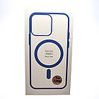 Чохол накладка з MagSafe Clear Case Magnetic для Apple iPhone 12 Pro Max Navy blue, фото 2