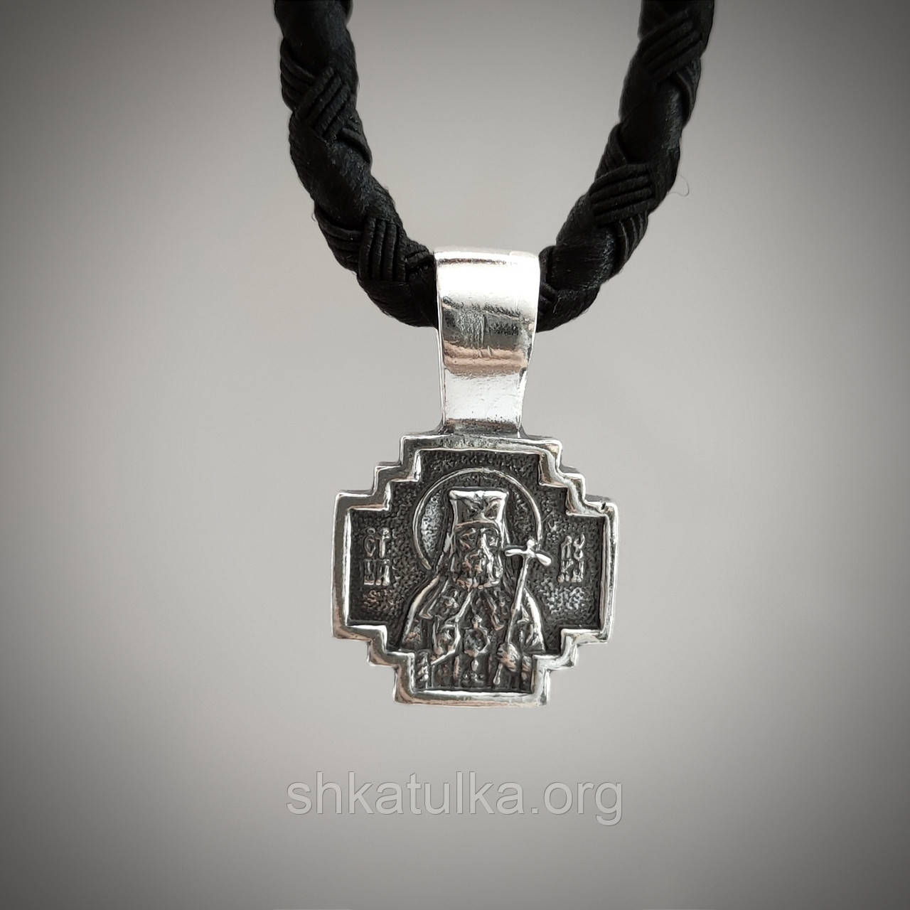 Срібний хрест 925 проби з чорнінням Кр0163