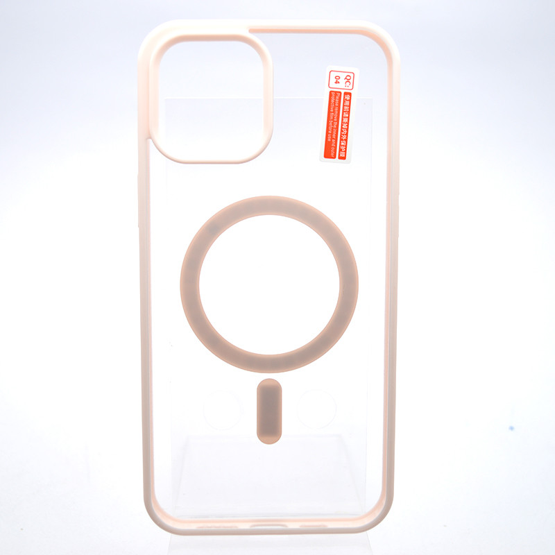 Чохол накладка з MagSafe Clear Case Magnetic для Apple iPhone 12 Pro Max Pink Sand, фото 1