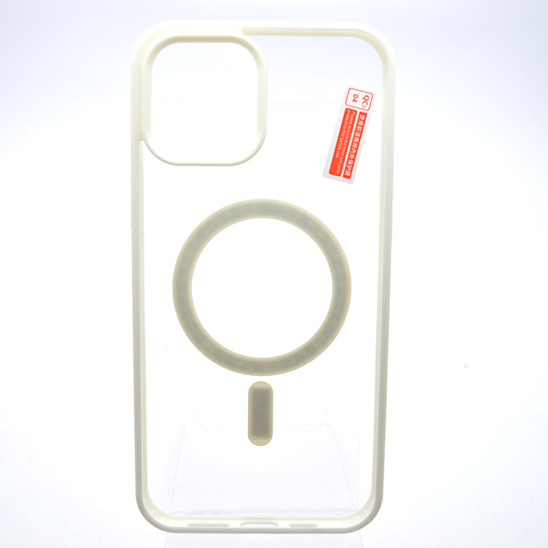 Чехол накладка с MagSafe Clear Case Magnetic для Apple iPhone 12 Pro Max White, фото 1