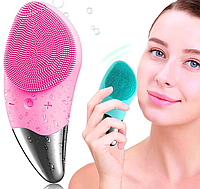 Электрическая силиконовая щетка-массажер для чистки лица Sonic Facial Brush