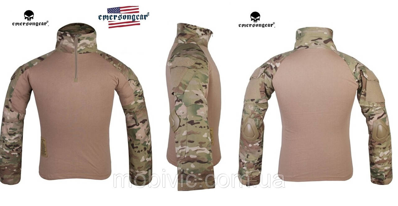 Тактична Сорочка (Убакс) Emersongear Combat (весна-літо), налокітники — Оригінал
