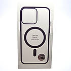 Чохол накладка з MagSafe Clear Case Magnetic для Apple iPhone 12 Pro Max Deep Purple, фото 2