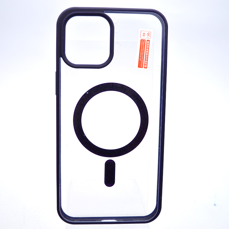 Чехол накладка с MagSafe Clear Case Magnetic для Apple iPhone 12 Pro Max Deep Purple, фото 1