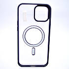 Чохол накладка з MagSafe Clear Case Magnetic для Apple iPhone 12 Pro Max Deep Purple, фото 5