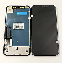 Дисплей iPhone Xr, чорний, з тачскрином