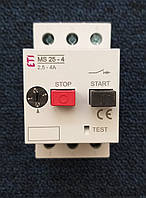 Автоматический выключатель защиты двигателя ETI серии MS 25-4