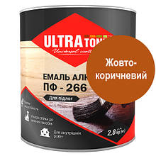 Фарба алкідна для підлоги ULTRA Tone ПФ-266 Жовто-коричневий 2,8 кг