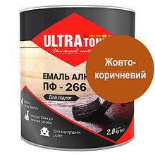 Фарба алкідна для підлоги ULTRA Tone ПФ-266 Жовто-коричневий 0,9 кг