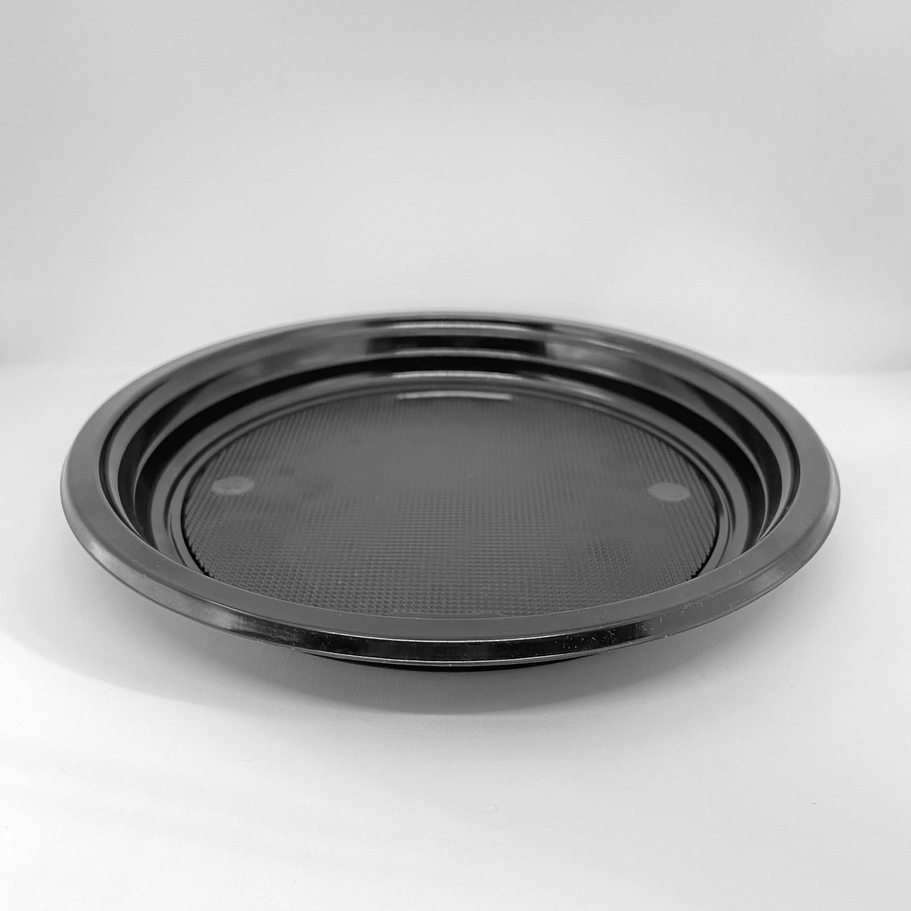 Тарелка плоская одноразовая PS черная 220 мм 25шт - фото 3 - id-p1836357578
