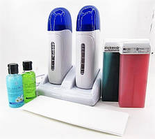 Стартовий набір для депіляції 5 ти предметний із подвійним воскоплавом