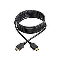 Кабель Merlion HDMI-HDMI HIGH SPEED 10m, v1.4, OD-7.5mm, круглий Black, коннектор Black, (Пакет) Q50