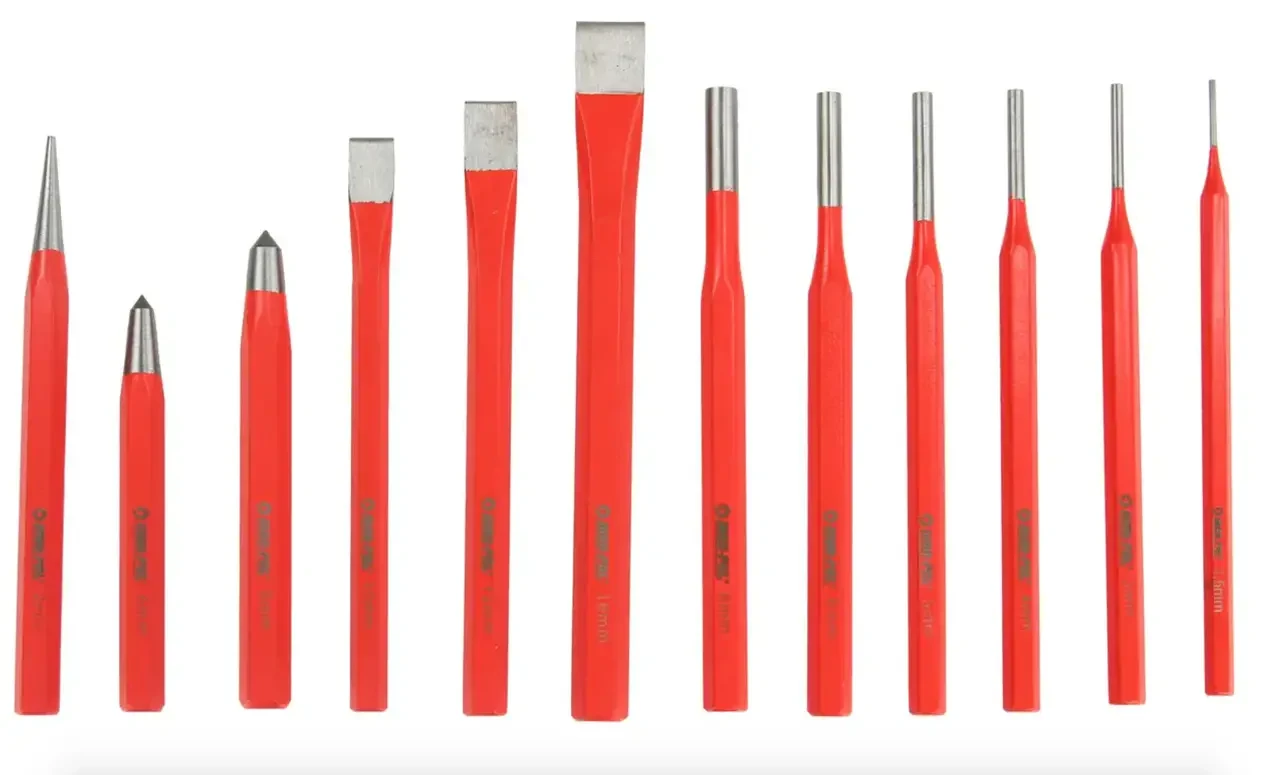 Набір пробійників та зубил 12 од. VERKE V87002, фото 1