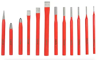 Набір пробійників та зубил 12 од. VERKE V87002