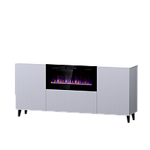 Комод у вітальню із ламінованого ДСП та МДФ PAFOS 180 EF з електрокаміном Сama