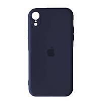 Чохол бампер силіконовий для Apple iPhone XR Айфон айфон Silicone Case Колір Синій (Midnight Blue) Full camera