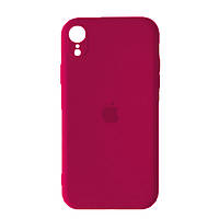 Чохол накладка бампер Apple iPhone XR Айфон (6,1 дюймов) Silicone Колір Червоний (Rose red full camera)